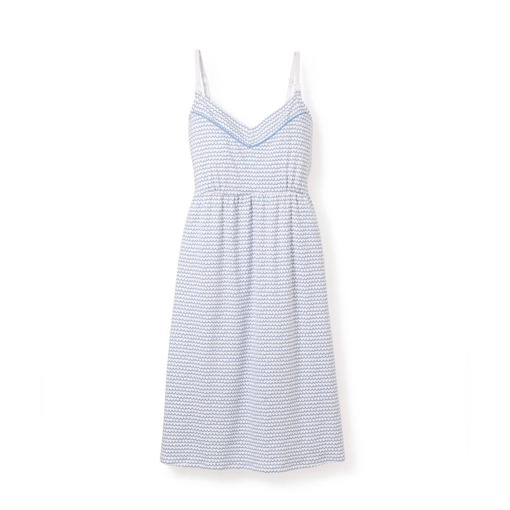Petite Plume Women's Pima Cotton Maternity Nursing Nightgown Dress Medium - Picture 1 of 4